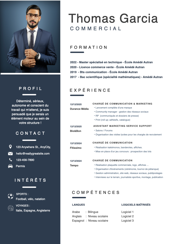 cv homme professionnel simple bleu blanc.001